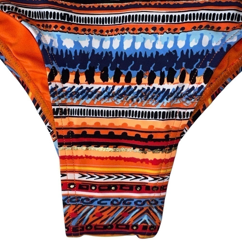 NWT LA VIE EN ROSE BIKINI BOTTOM SIZE S  ORANGE SIDE BANDS - Picture 5 of 15
